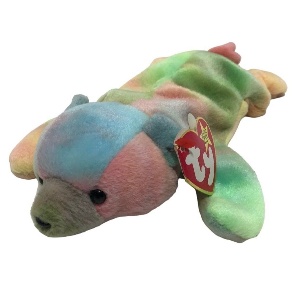 Ty Beanie Babie Sammy Bear 1998 retired vintage plush stuffed animal toy Tie Dye